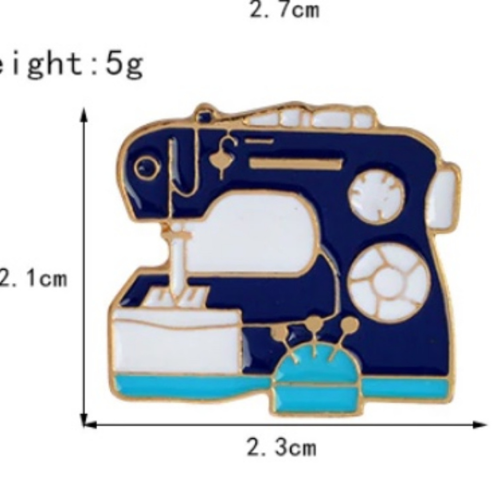 3/$20! Sewing Machine Enamel Pin - Picture 4 of 4